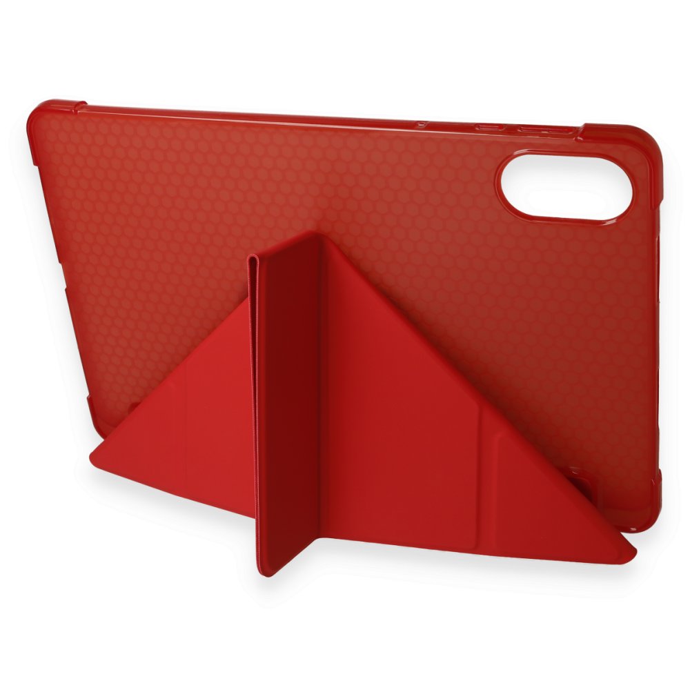 Huawei Honor Pad X9 11.5 Kılıf Kalemlikli Mars Tablet Kılıfı - Kırmızı
