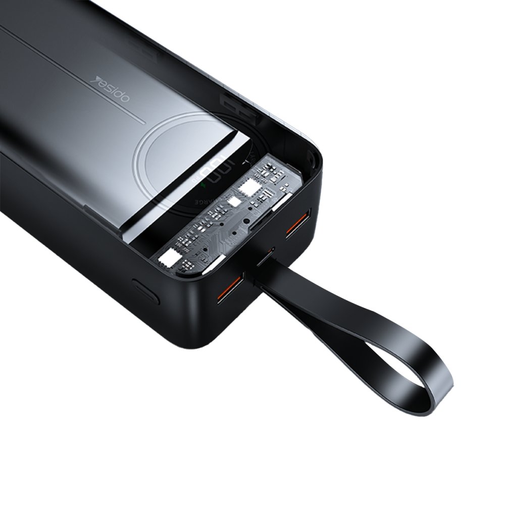 Yesido YP44 50.000 mAh Dijital Göstergeli USB3.0 PD Hızlı Şarj Powerbank